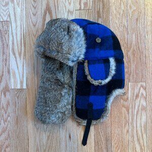 Mad Bomber Wool Rabbit Fur Hat - unisex size L